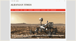 Desktop Screenshot of albaniantimes.com